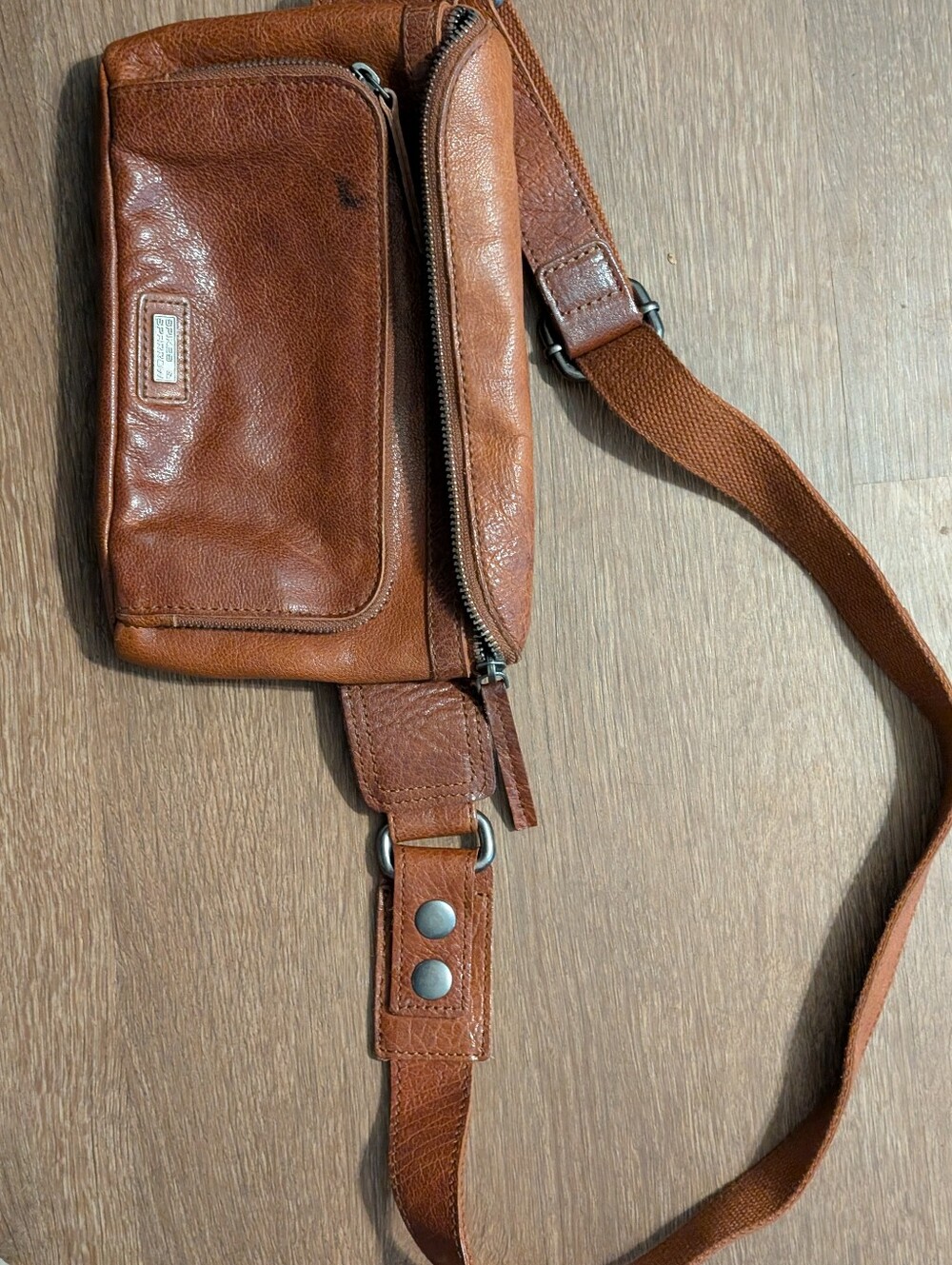 Spikes & Sparrow leather waist belt bag